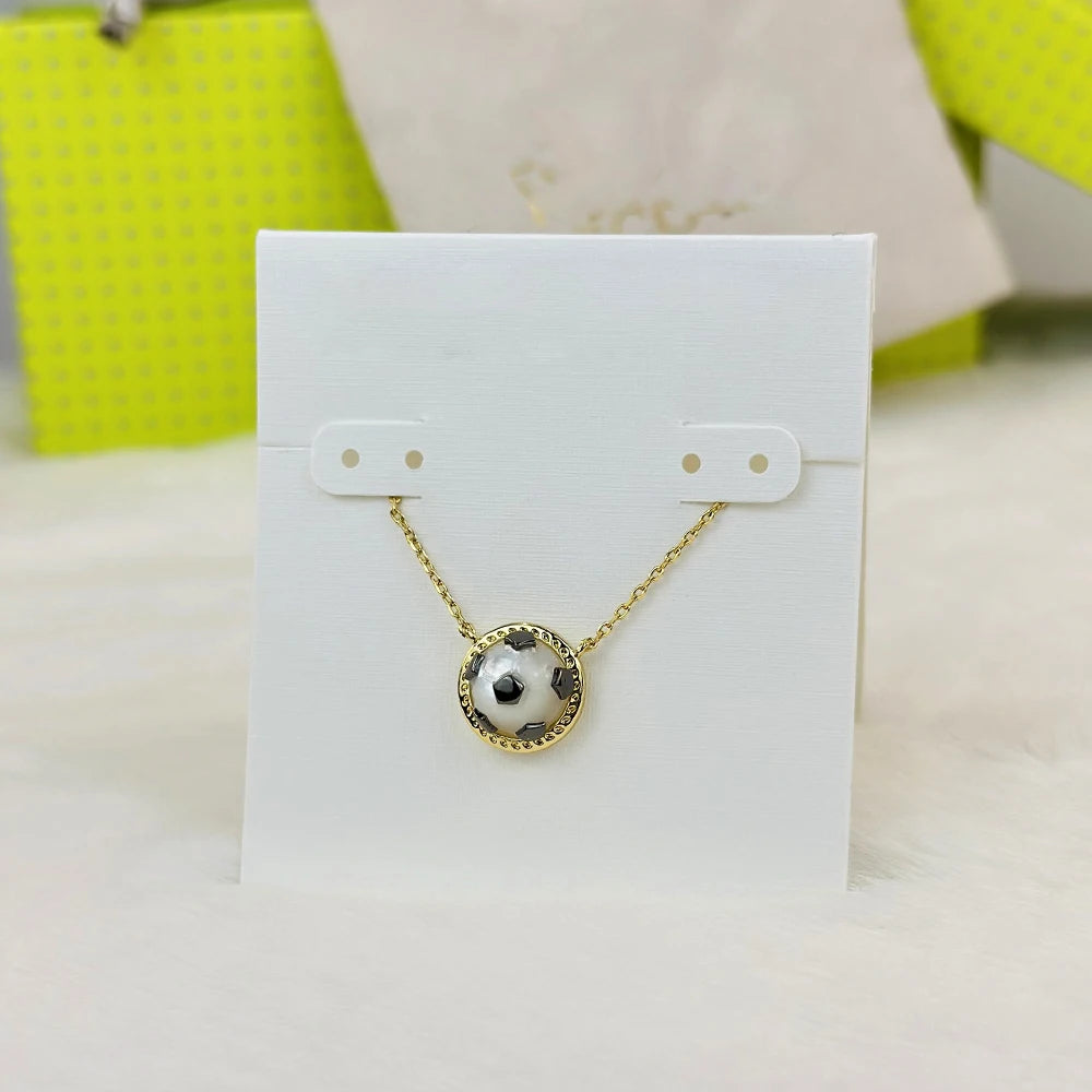 Kendra Scott Ivory Mother-of-Peal Soccer Short Pendant Necklace