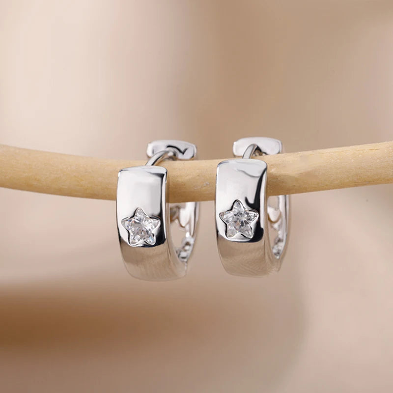 Zircon Luxury Hoop Earrings