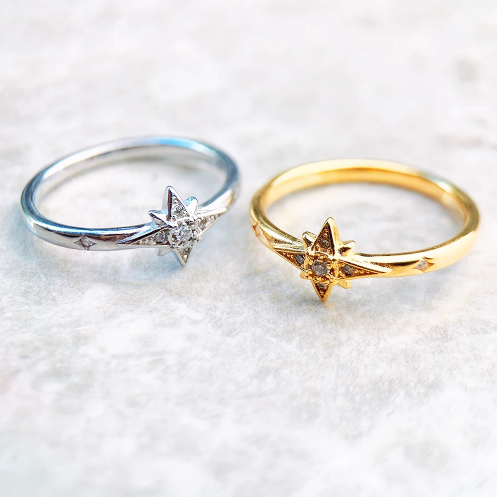 Star Sterling Silver Ring
