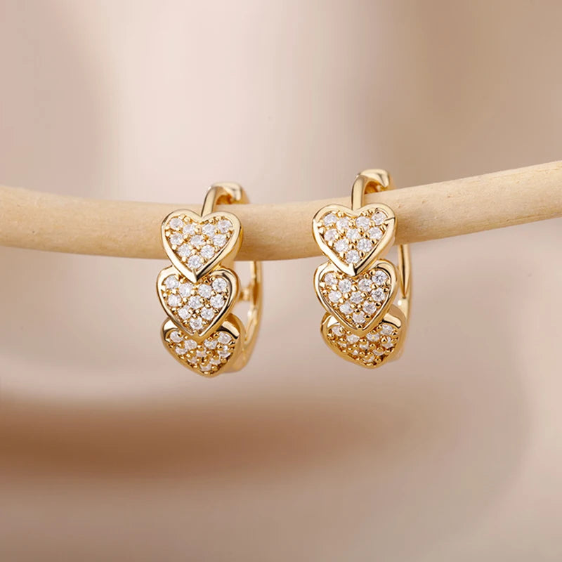 Zircon Luxury Hoop Earrings