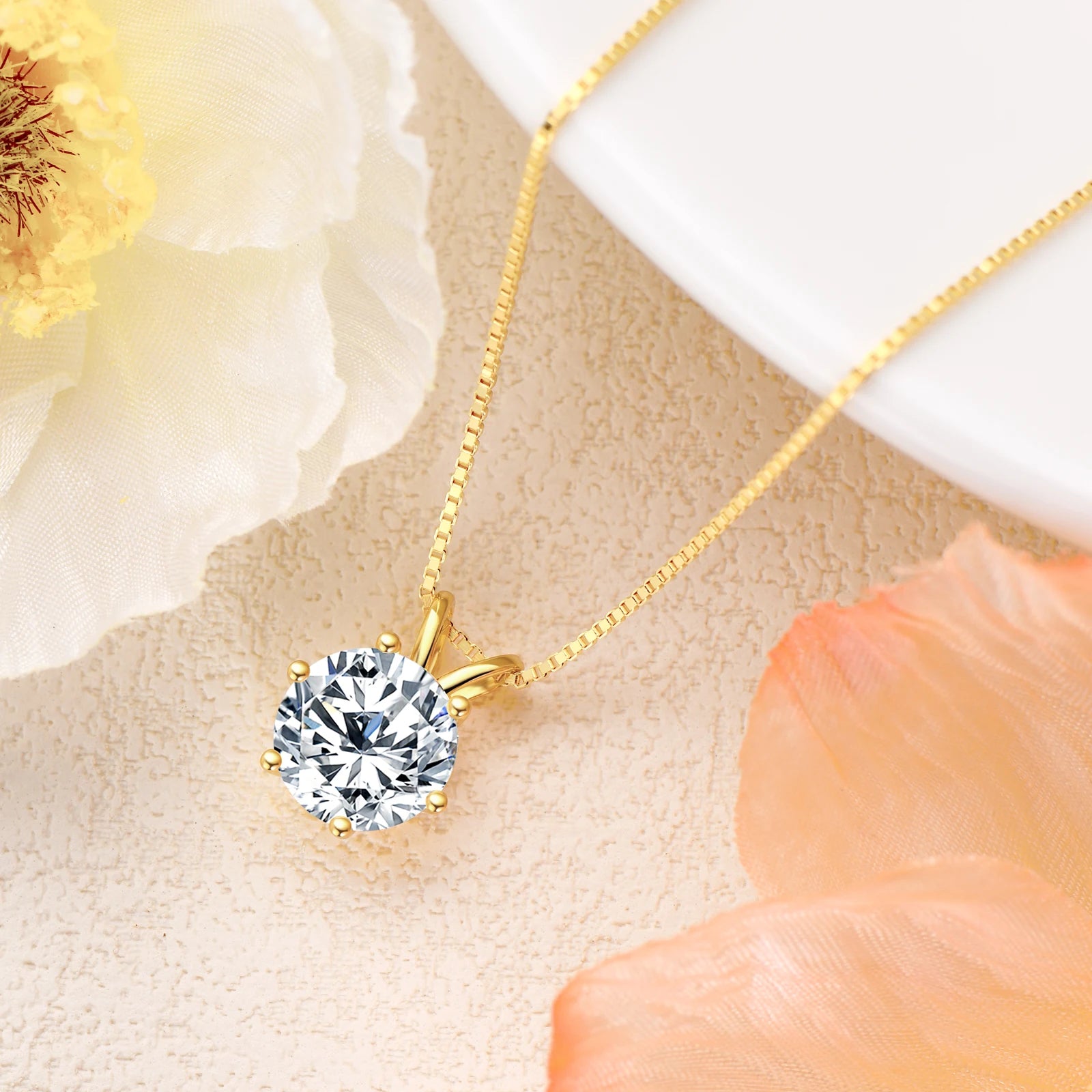 Moissanite Pendant Necklace