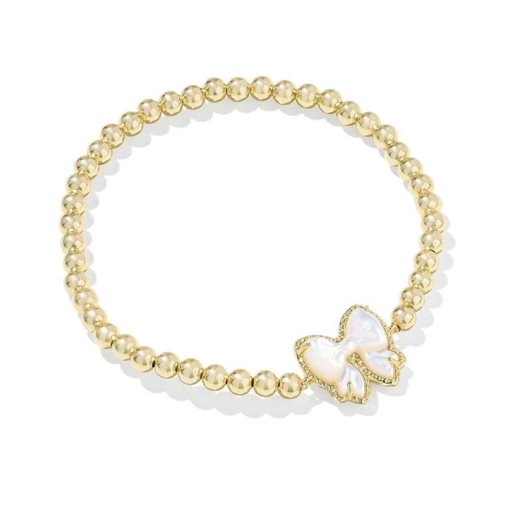 Haley Bow Gold Stretch Bracelet Kendra Scott