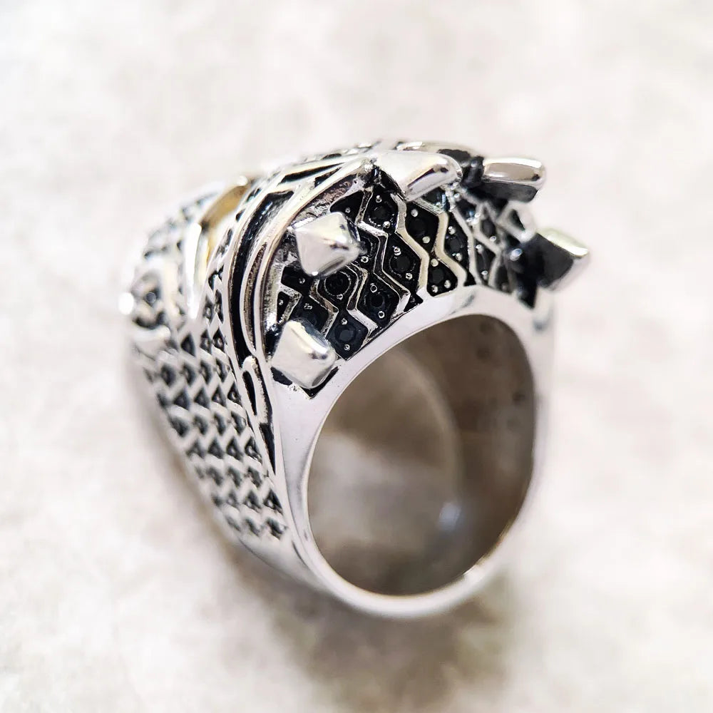 Skull Knight 925 Silver Ring