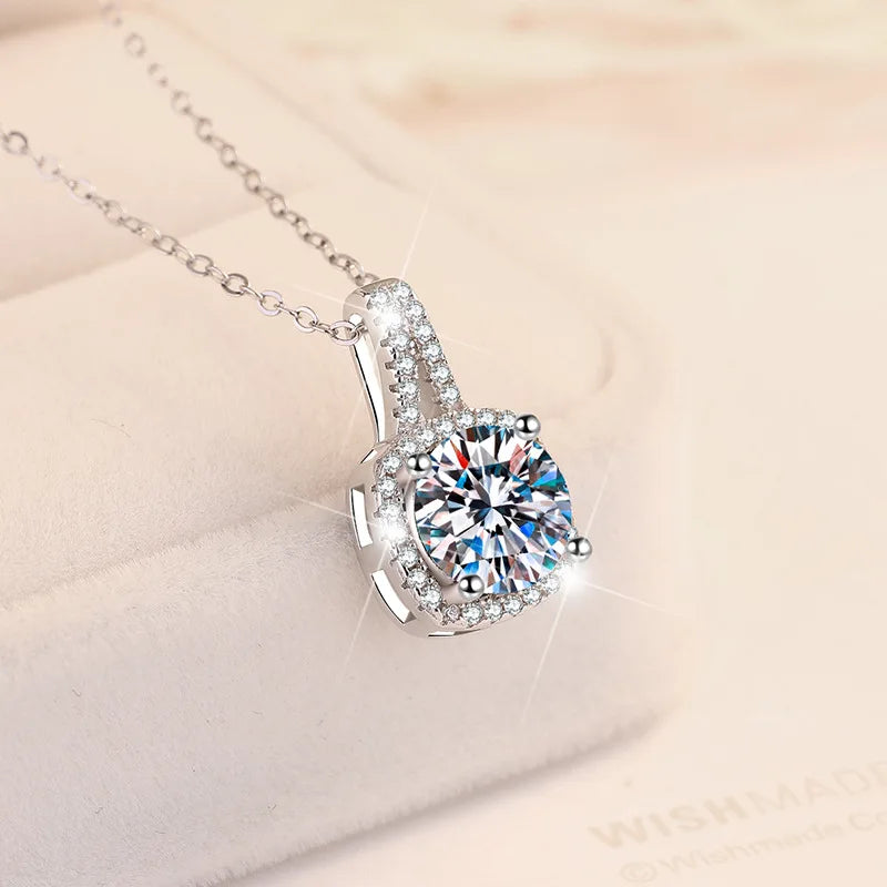 Petite & Pretty Square Moissanite Necklace