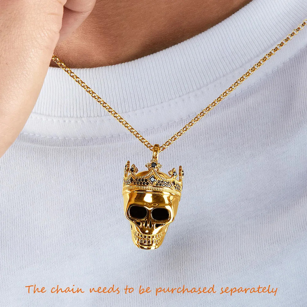 Skull King Crown Pendant