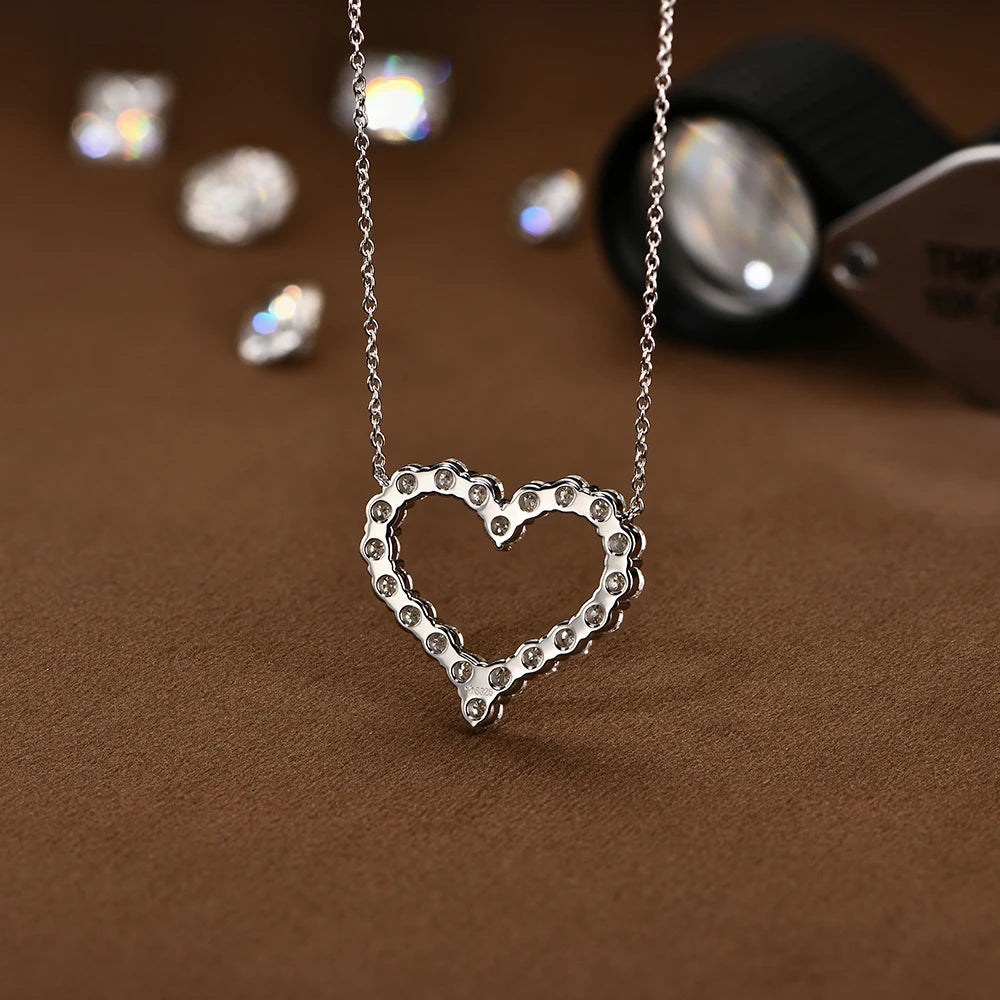 Timeless Love Pendant Moissanite Necklace