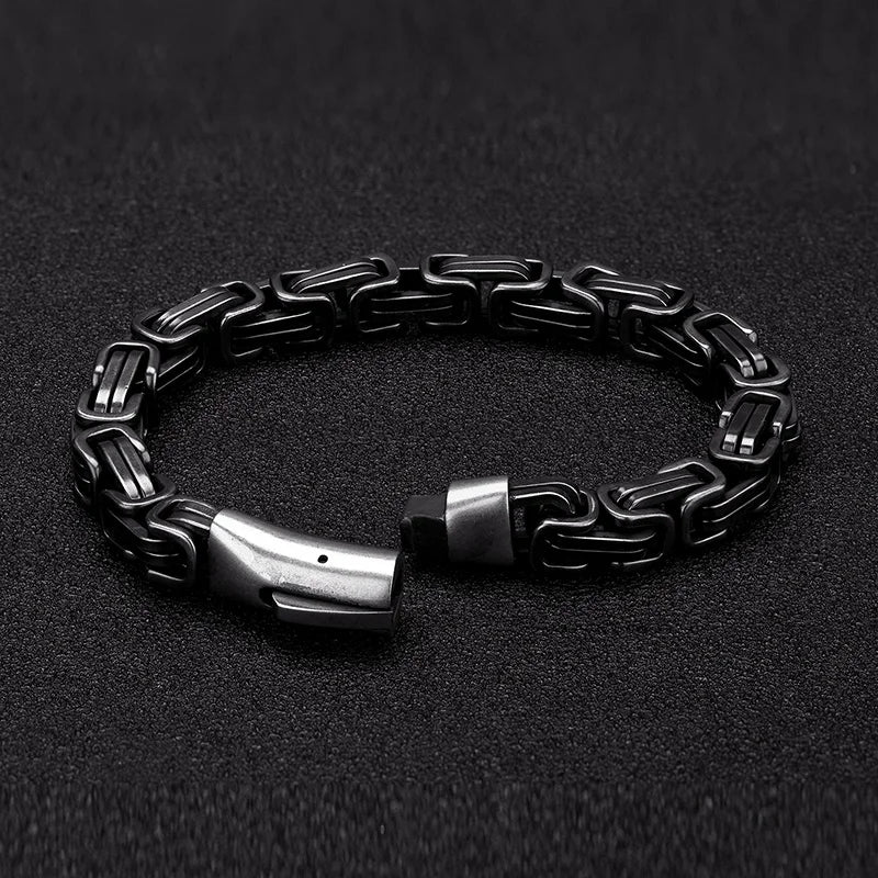 Men's Woven Leather Bracelet with Luxury Cuff | Minimalist Jewelry Gift