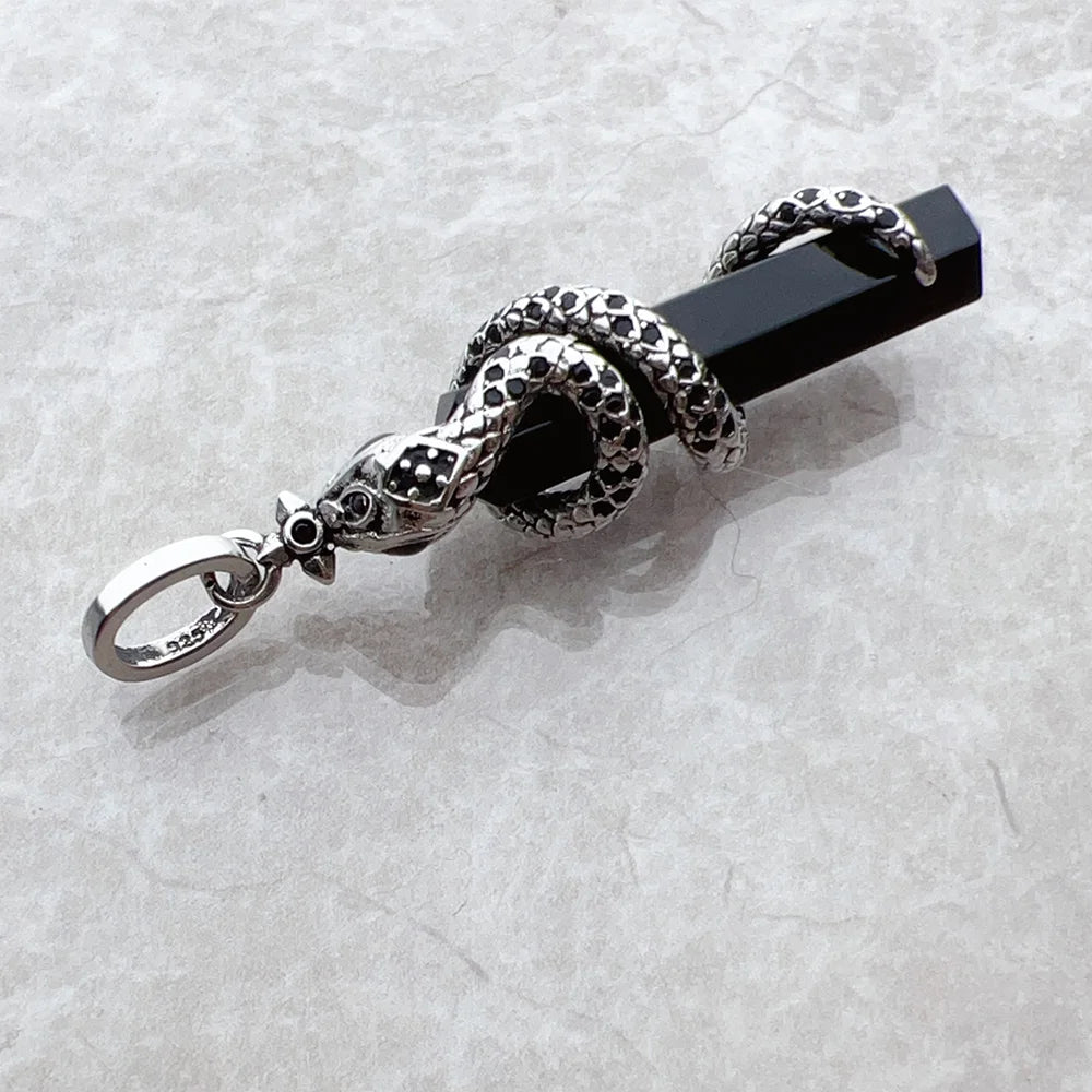 Snake Onyx Silver Pendant