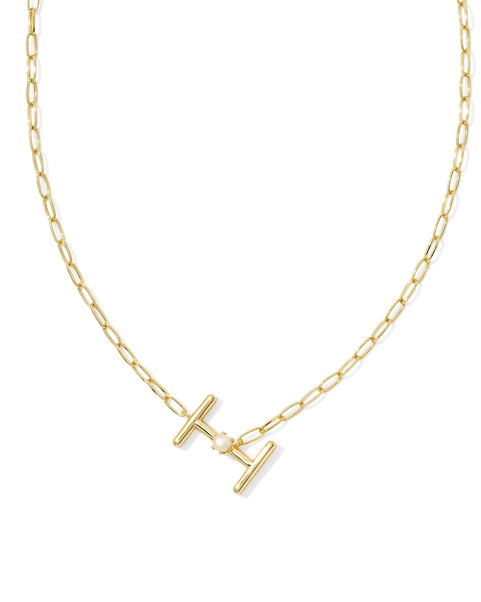 Kendra Scott Pearl Initial Pendant Necklace…