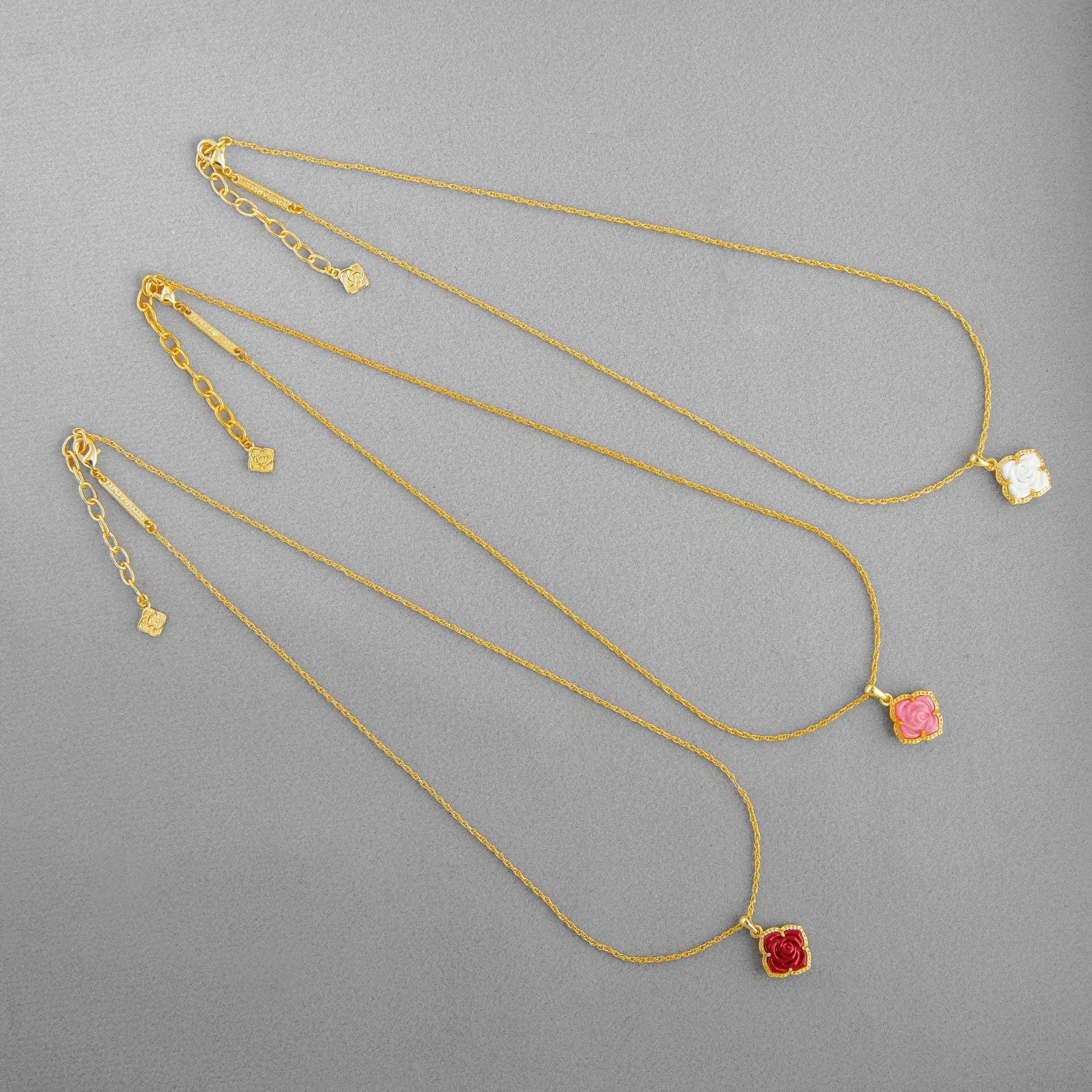 Rose Flower Pendant Clavicle Necklace- Kendra Scott Yellow Rose