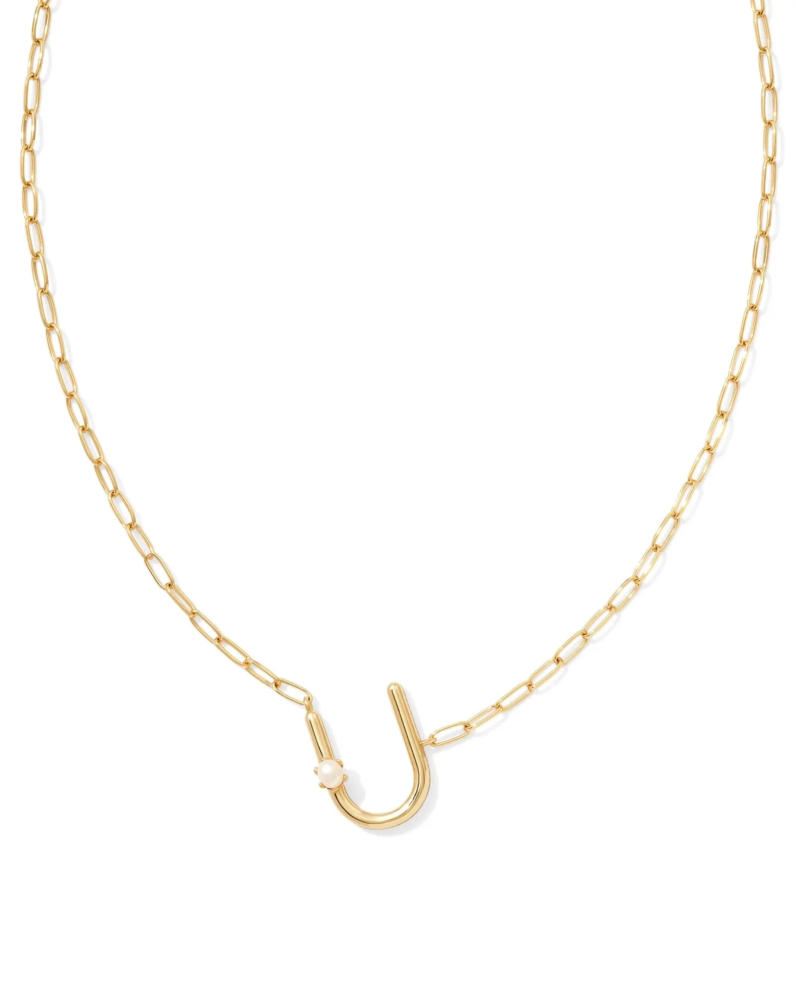 Kendra Scott Pearl Initial Pendant Necklace…