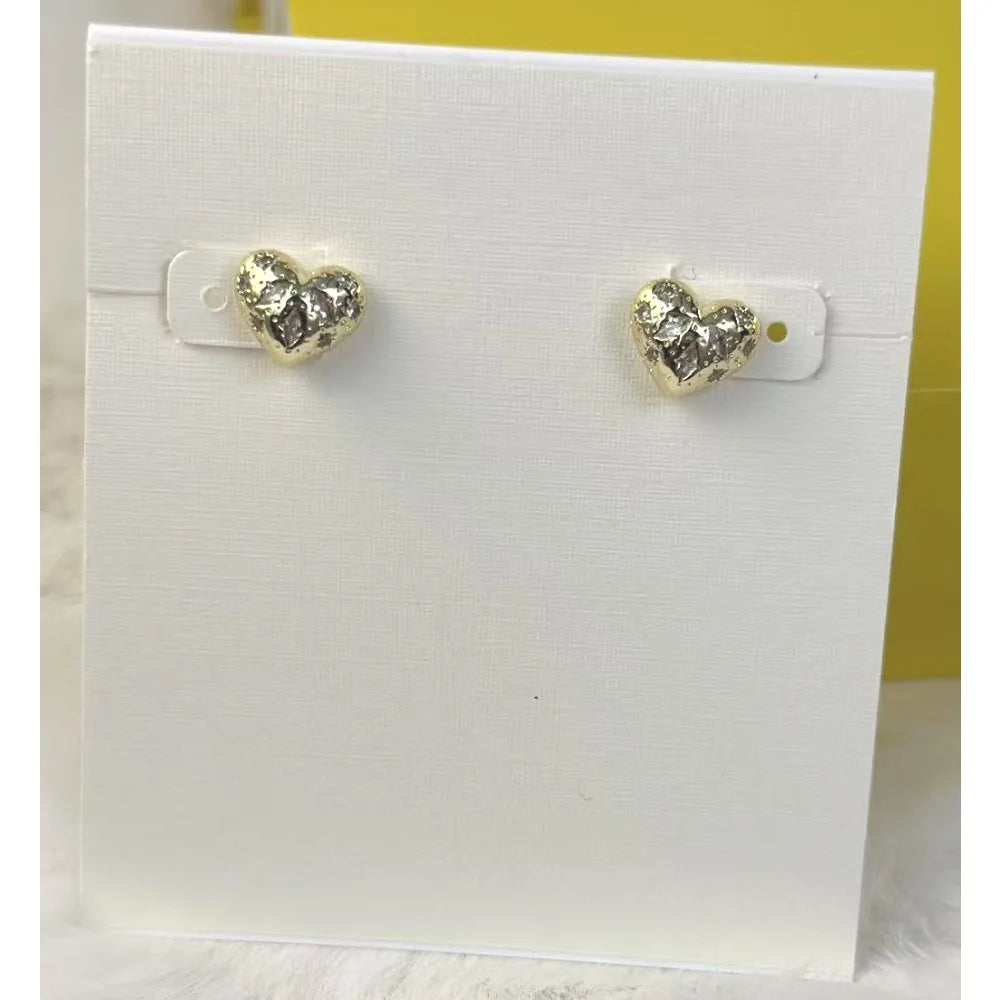 Kendra Scott Holland Gold Heart Short Pendant Necklace Pink Crystal