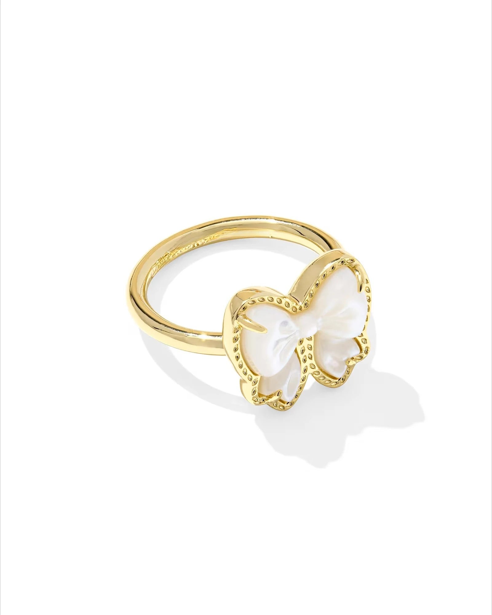 Haley Bow Gold Band Ring Kendra Scott