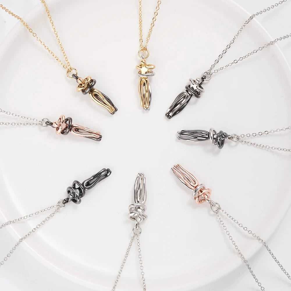 Hug Pendant Necklace for Couples, Men & Women