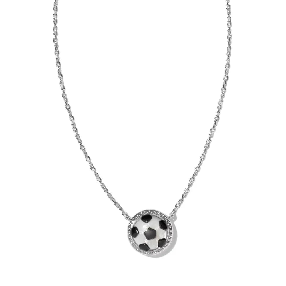Kendra Scott Ivory Mother-of-Peal Soccer Short Pendant Necklace