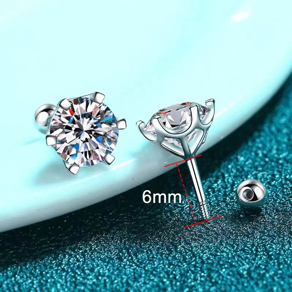 Moissanite Stud Earrings