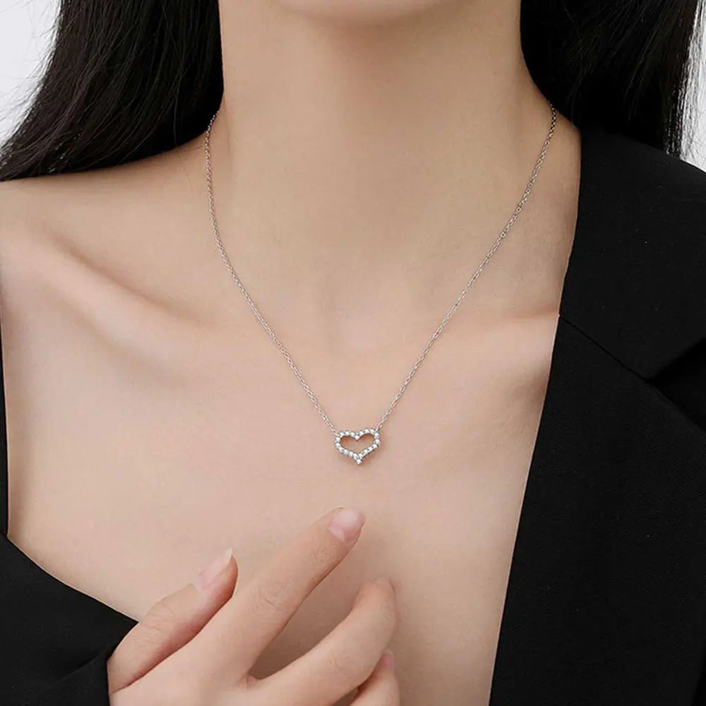 Heart Moissanite Necklace