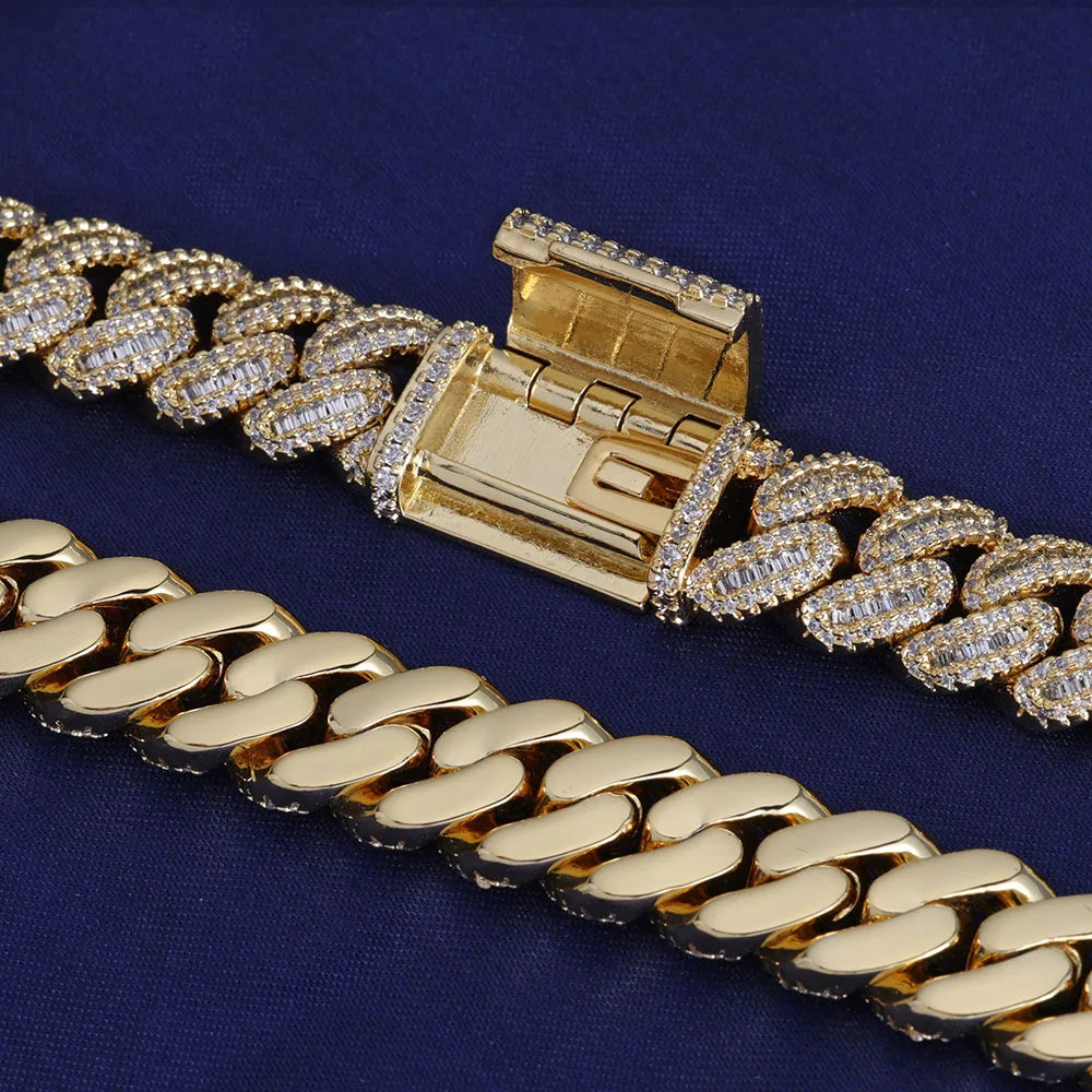 12MM Cuban Link Bling Bracelet