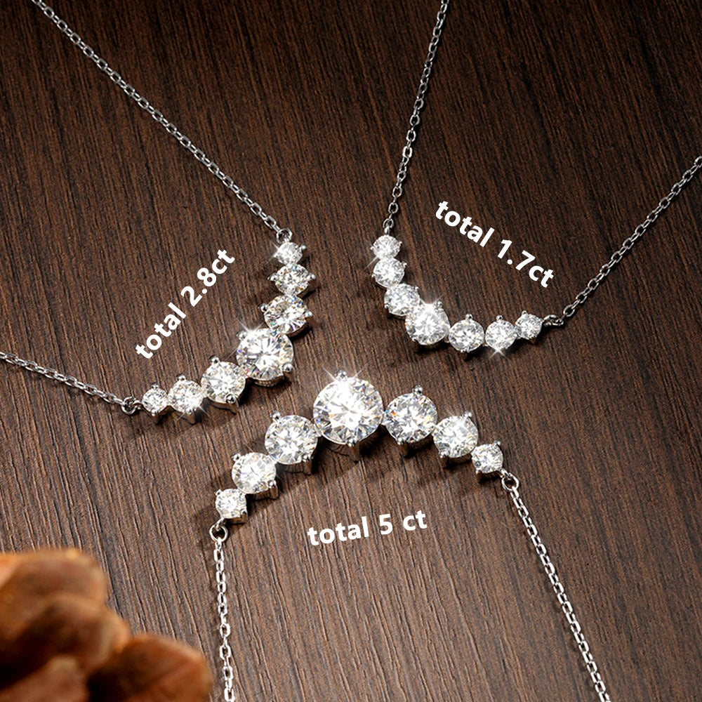 Oval Moissanite Necklace