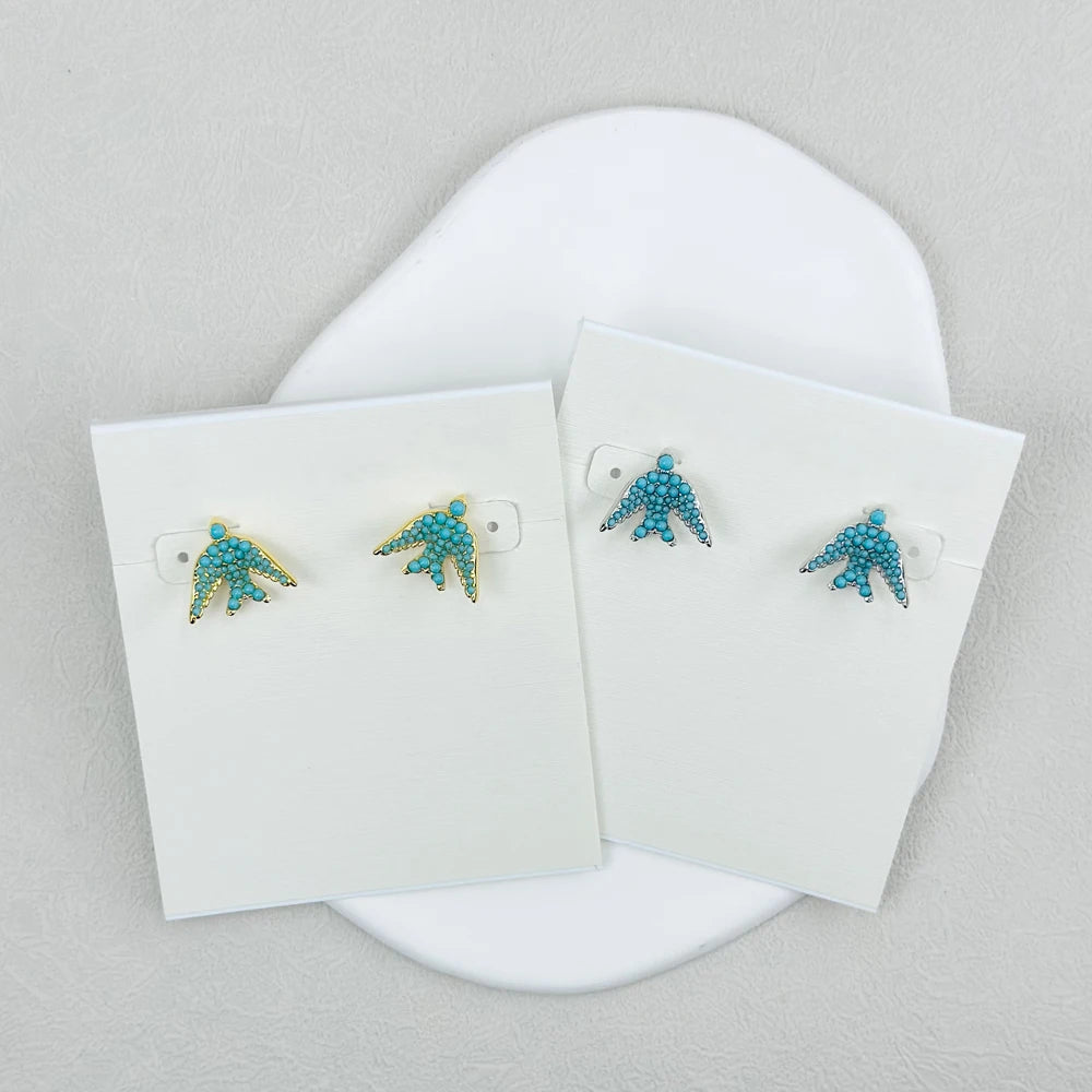 Melody Bird Gold Stud Earrings- Kendra Scott