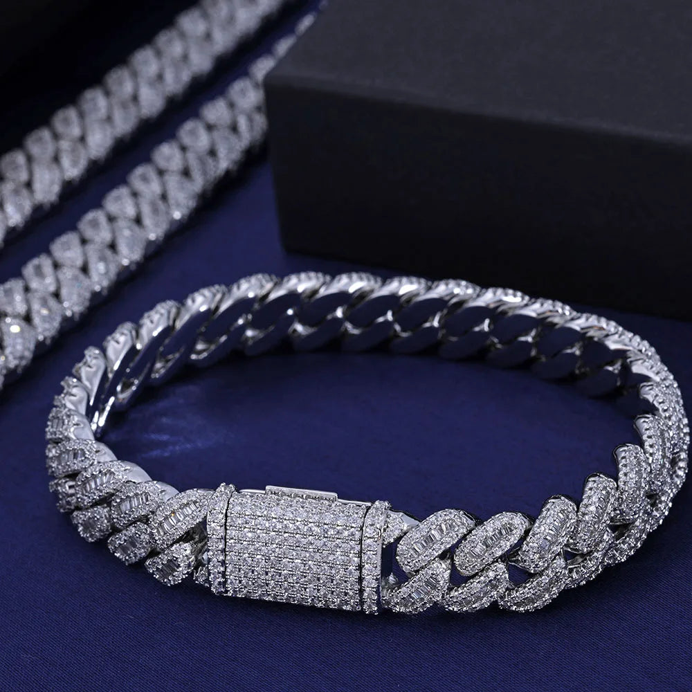 12MM Cuban Link Bling Bracelet