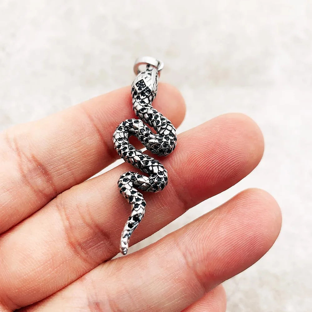 Sterling Silver Snake Pendant
