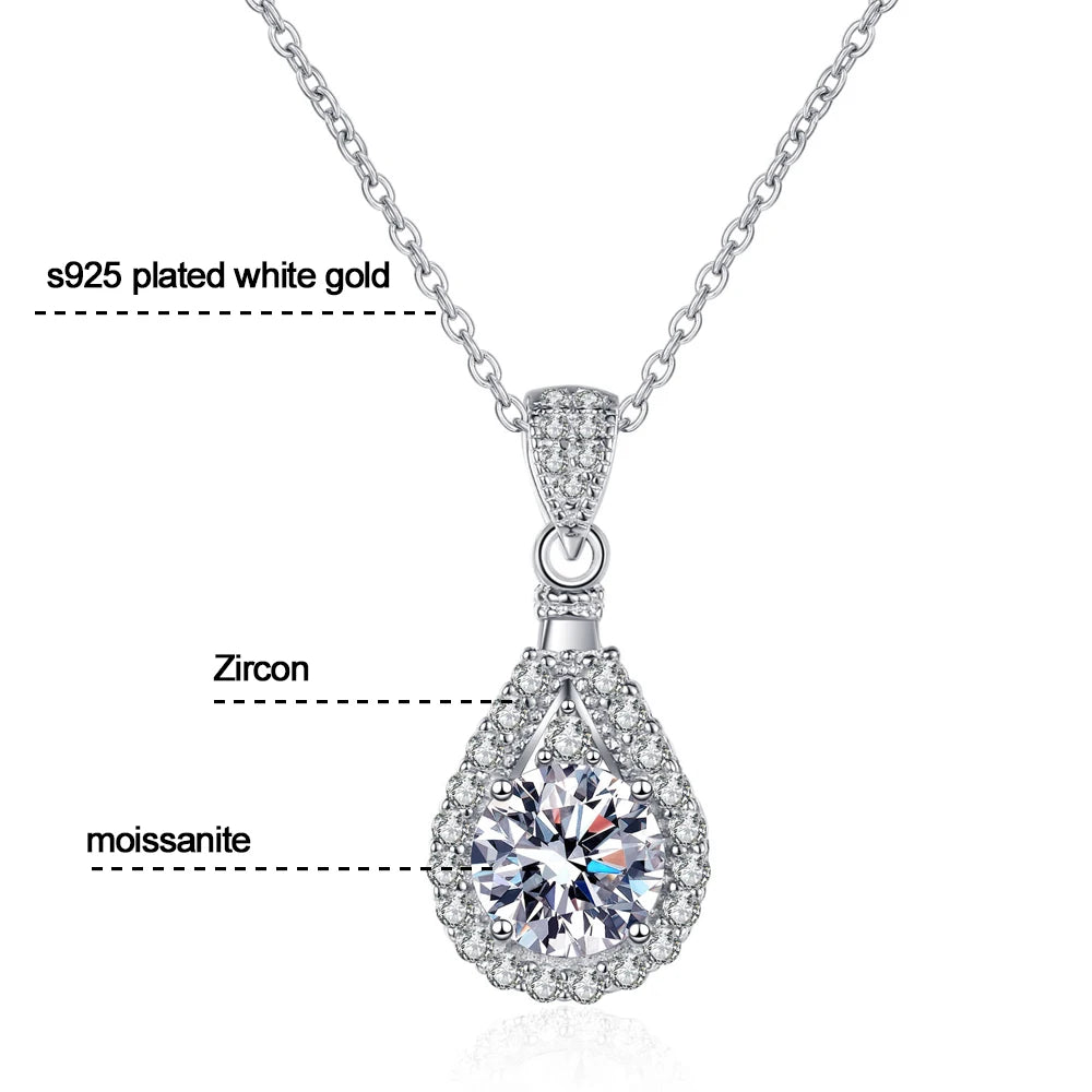 Moissanite Pendant Necklace