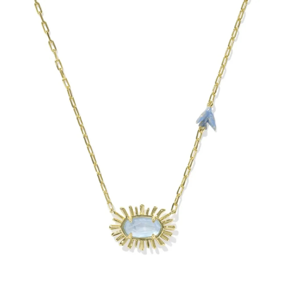 Elisa Bird Gold-Plated Short Pendant Necklace- Kendra Scott