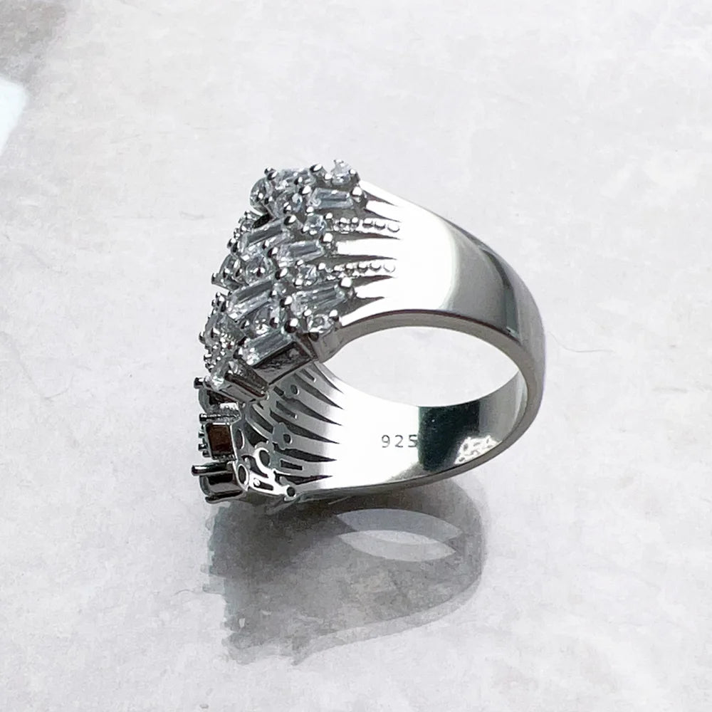 Sterling Silver Sunburst Ring