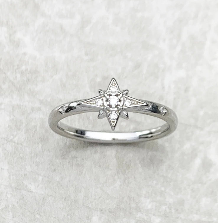 Star Sterling Silver Ring