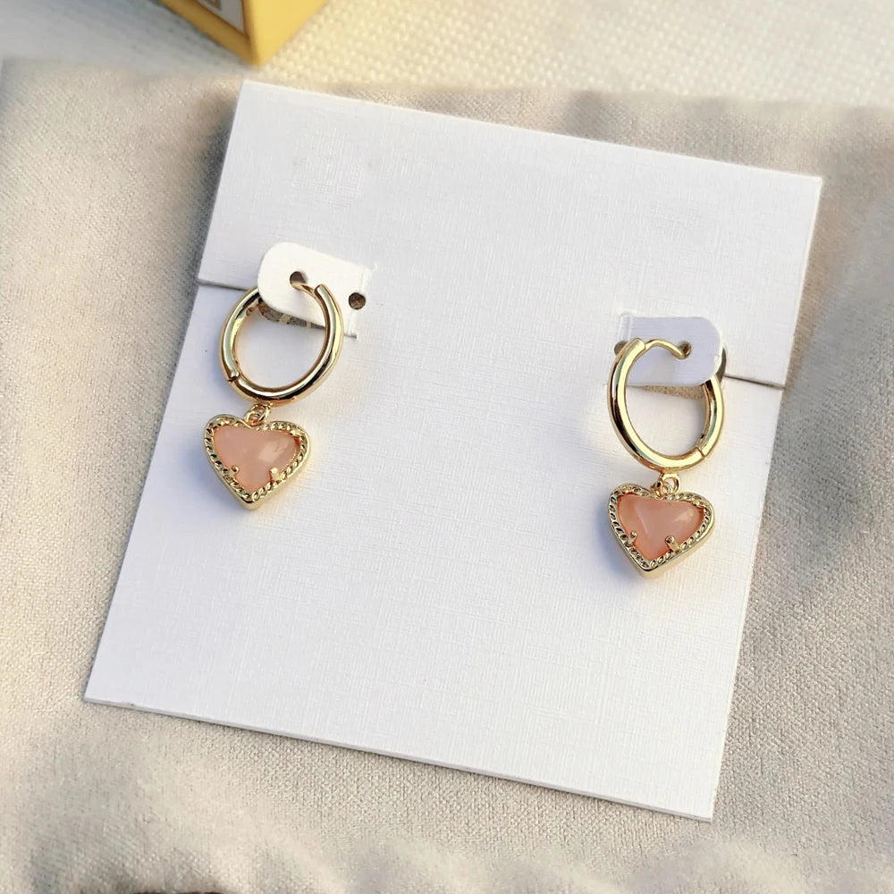 Kendra Scott Gold Heart Huggie Hoop Earrings