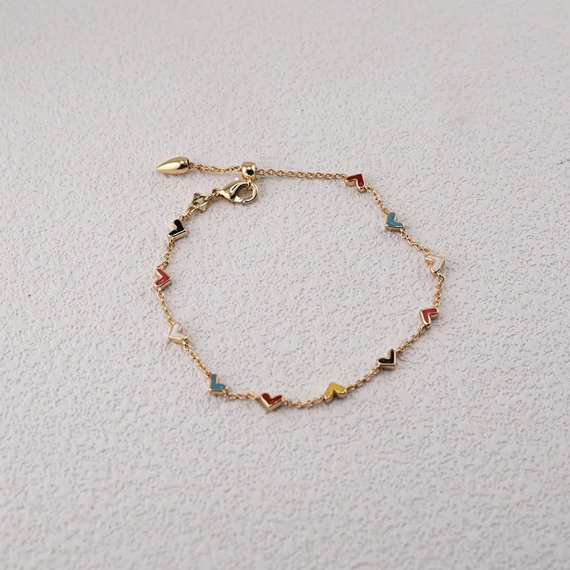 Kendra Scott Enamel Heart Chain Bracelet