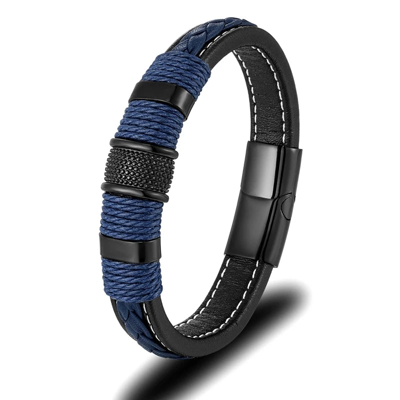 Men’s Luxury Magnetic Buckle Bracelet | Trendy Charm Wristband