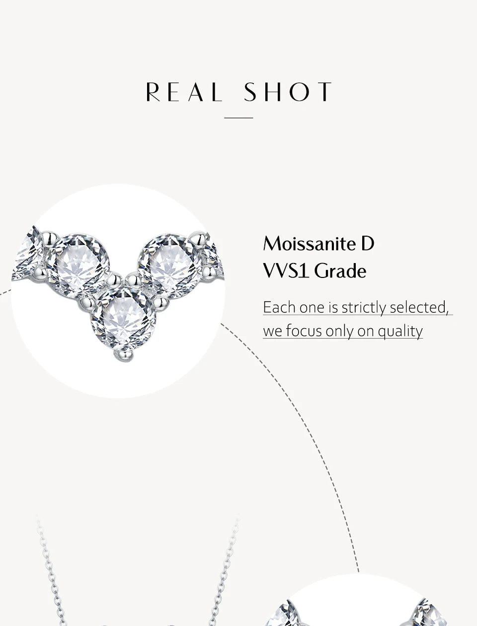 Timeless Love Pendant Moissanite Necklace