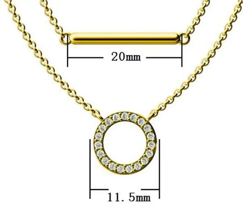 Circle Pendant Necklace