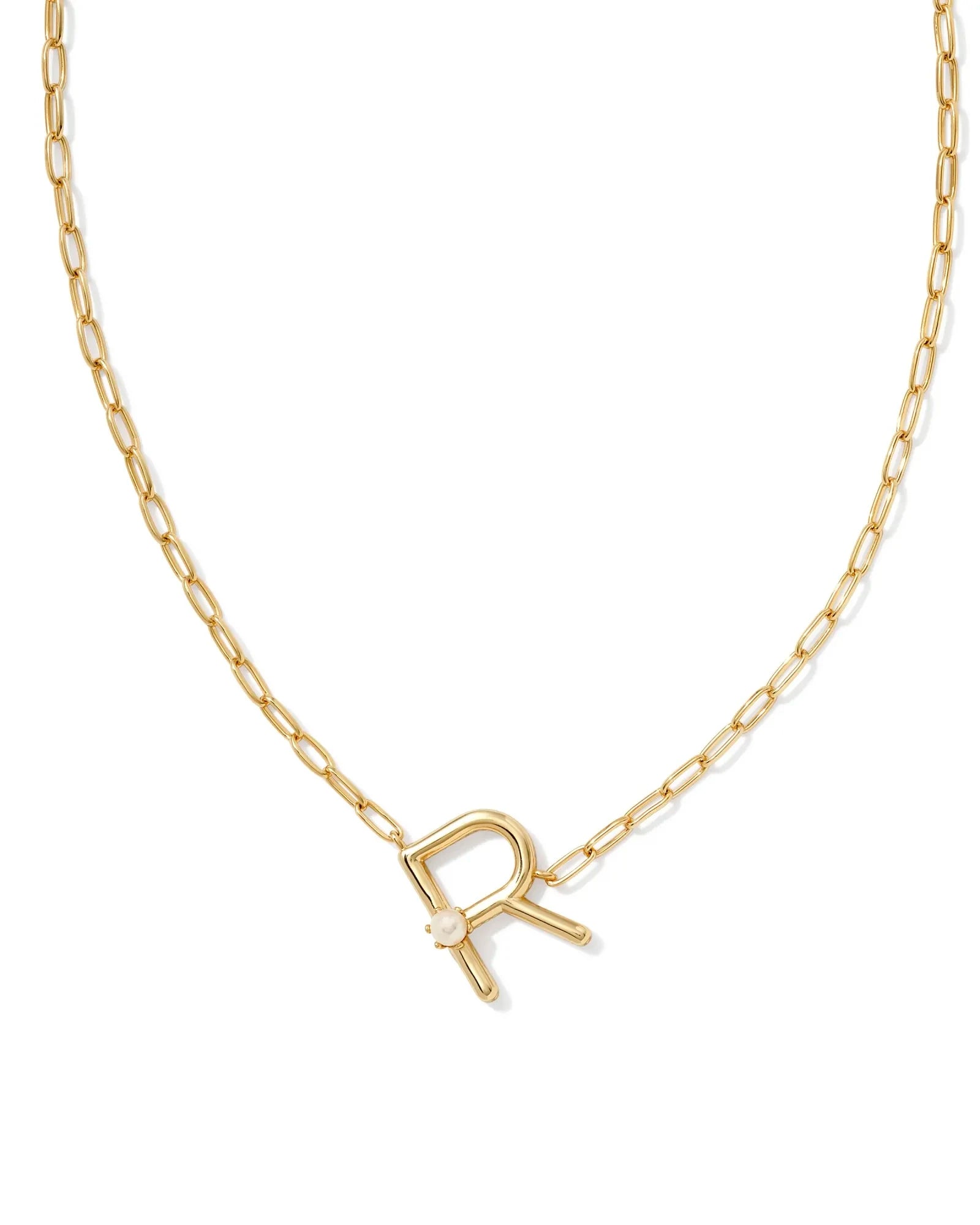 Kendra Scott Pearl Initial Pendant Necklace…