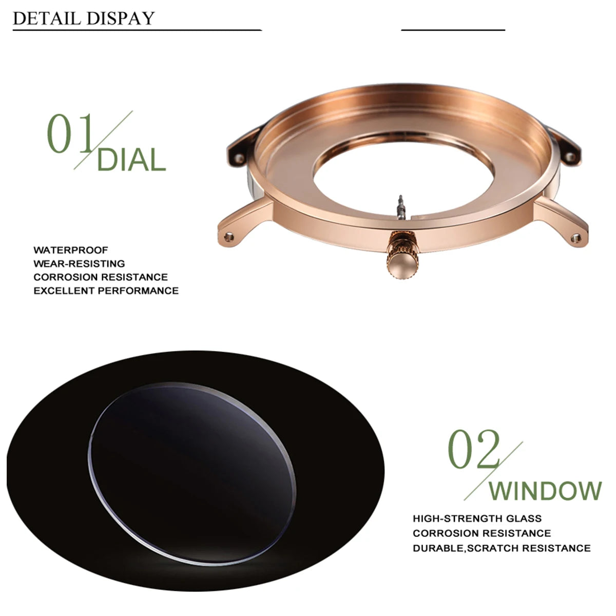 Luxury Women’s Waterproof Watch Japanese quartz movement