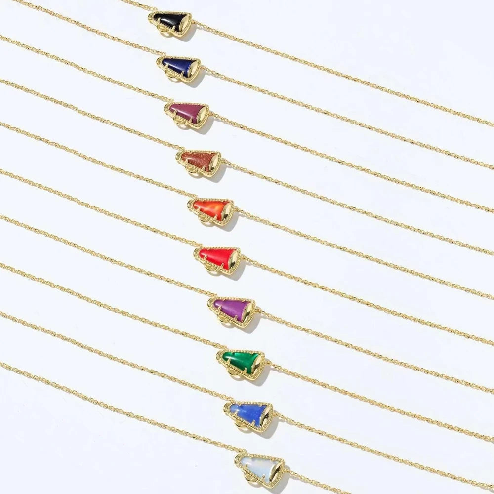 Kendra Scott Cheer Gold-plate Short Pendant Necklace