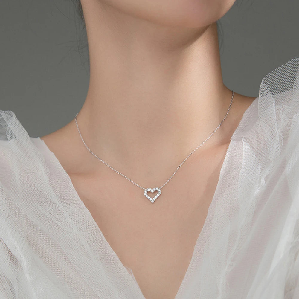 Heart Moissanite Necklace