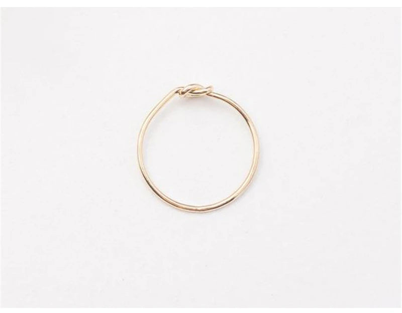 Heart-Shape Gold Ring – 14K Gold-Filled Minimalist Boho Knuckle Ring | Elegant Stacking Jewelry
