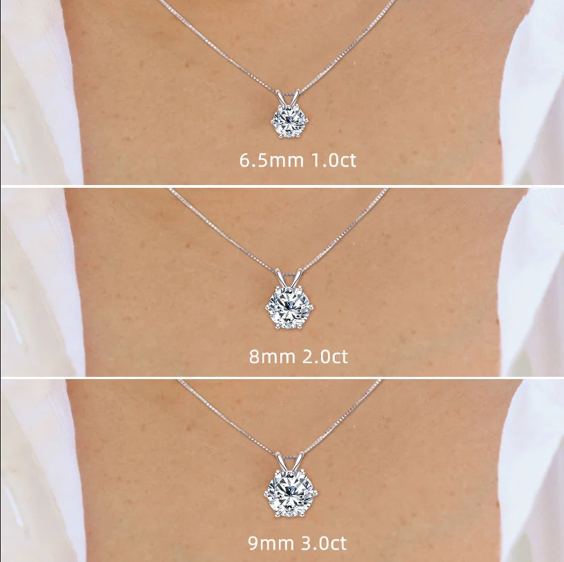 Moissanite Pendant Necklace