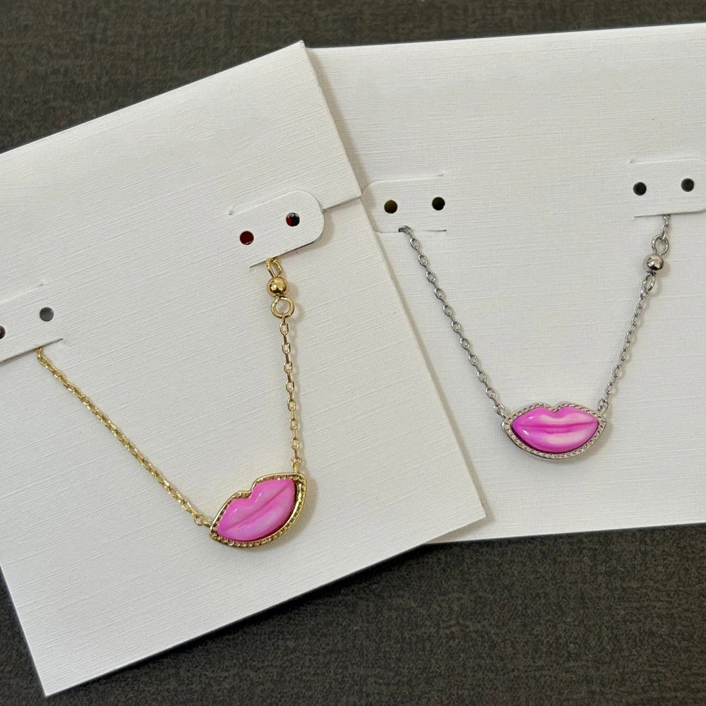 Kendra Scott Pink Lips Pendant Necklace – Trendy