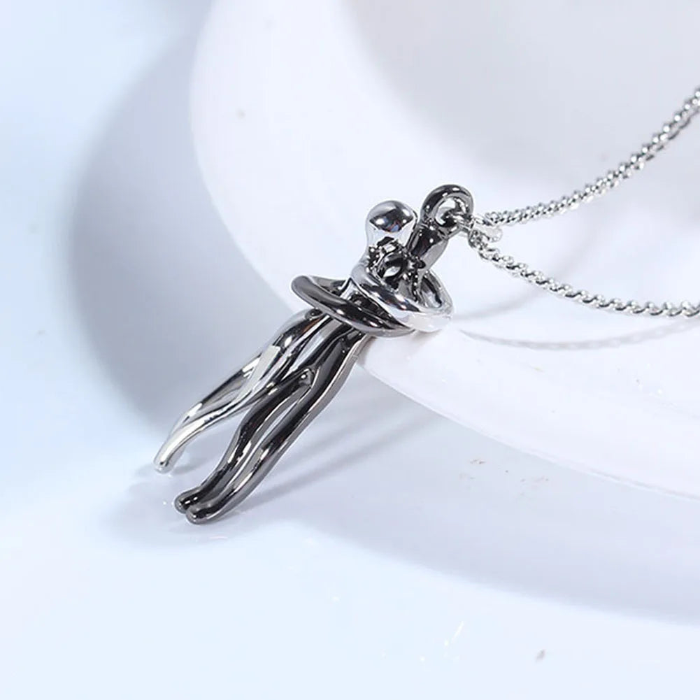 Hug Pendant Necklace for Couples, Men & Women