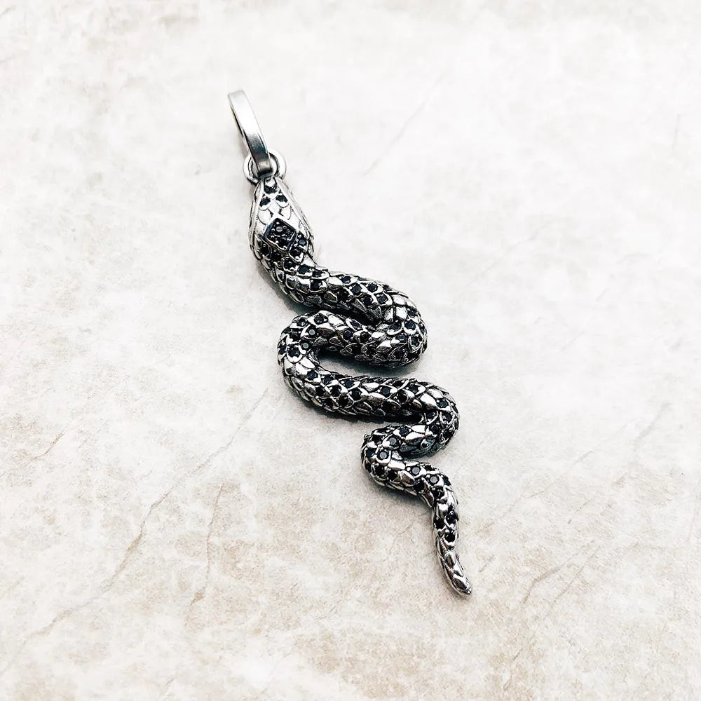 Sterling Silver Snake Pendant
