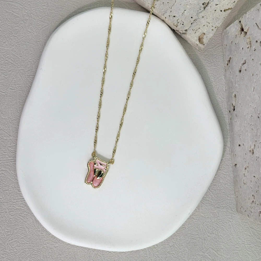 Ballet Shoes Pendant Necklace – Gold-Plated Kendra Scott