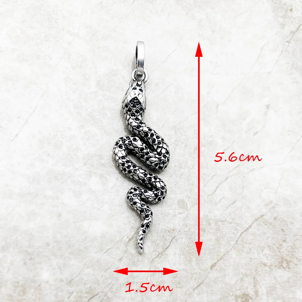 Sterling Silver Snake Pendant