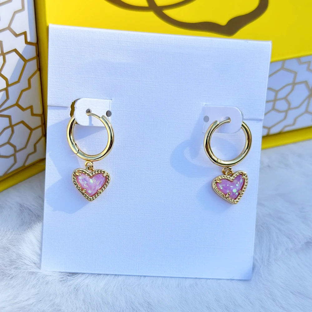 Kendra Scott Gold Heart Huggie Hoop Earrings