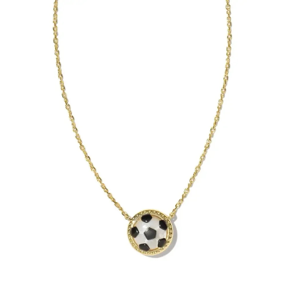 Kendra Scott Ivory Mother-of-Peal Soccer Short Pendant Necklace