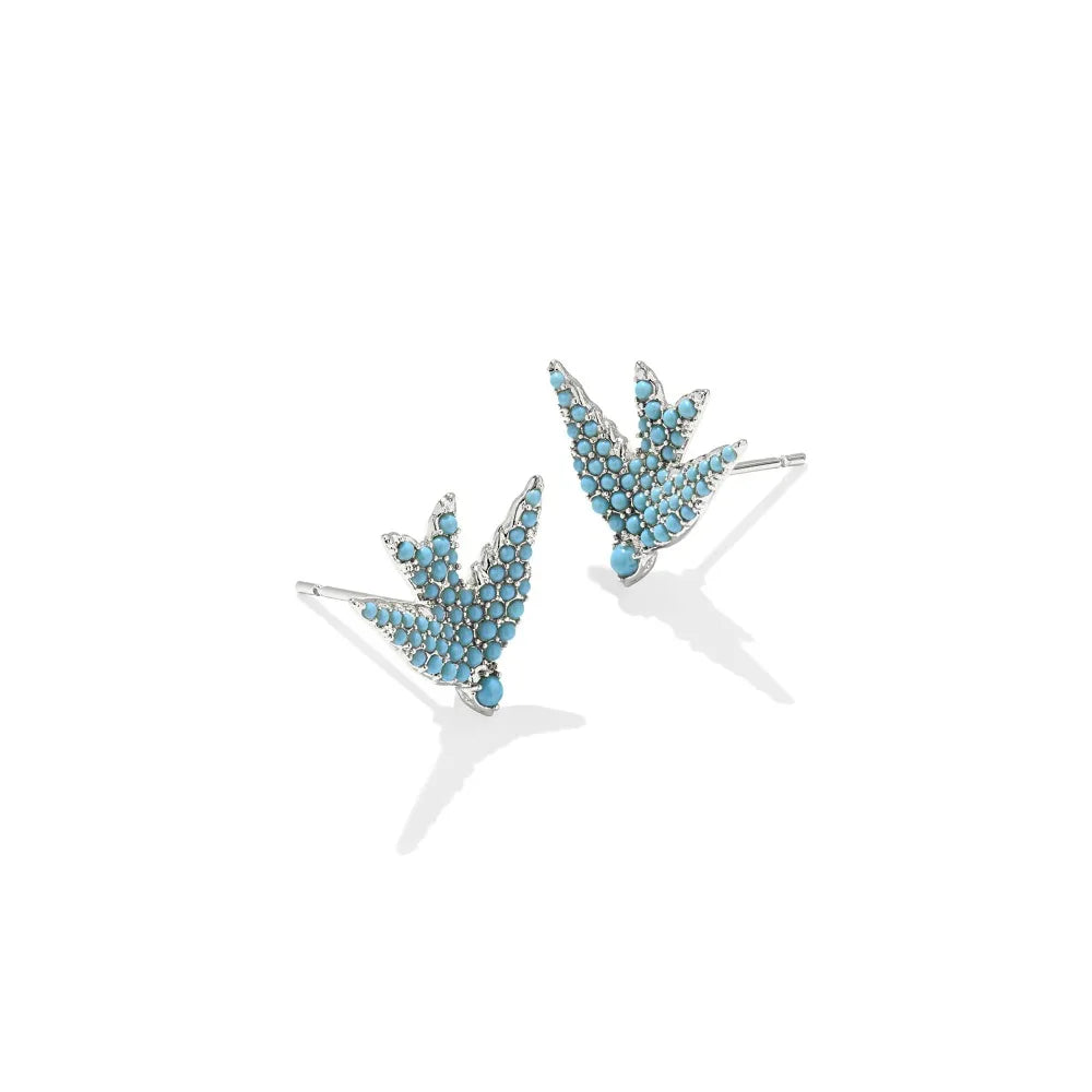 Melody Bird Gold Stud Earrings- Kendra Scott