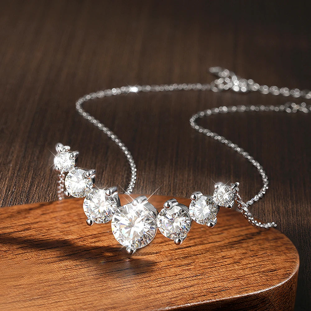 Oval Moissanite Necklace